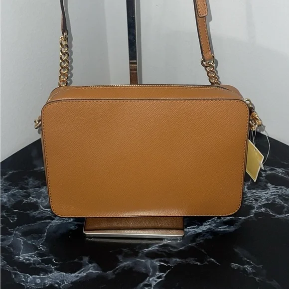 MICHAEL KORS  Crossbody Bag JS Large Saffiano Leather Acorn NEW - Minor Damage - Picture 10 of 12